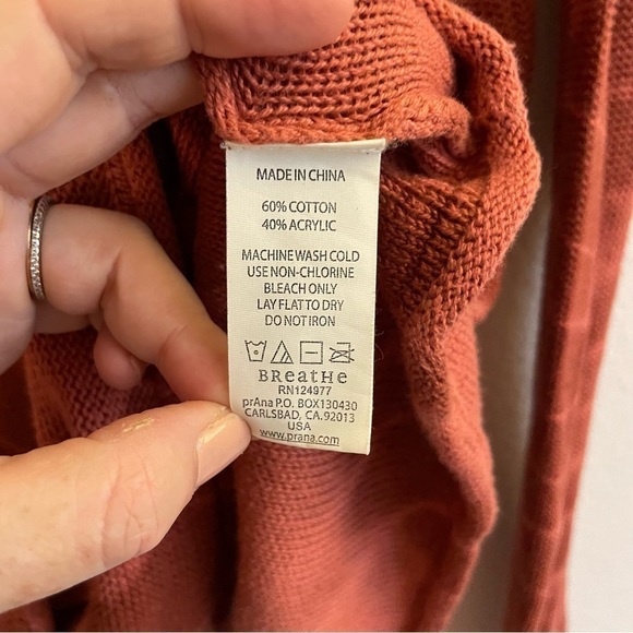 PrAna Orange Tie Dye Juliana Sweater, Size S - Picture 8 of 8